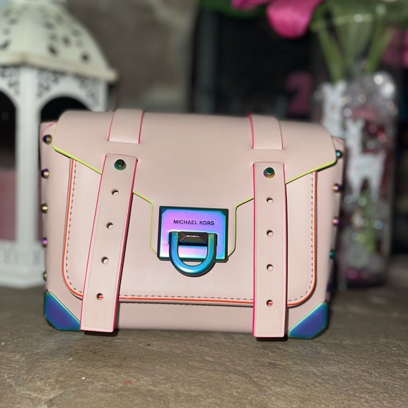 MK Pink multicolor purse.